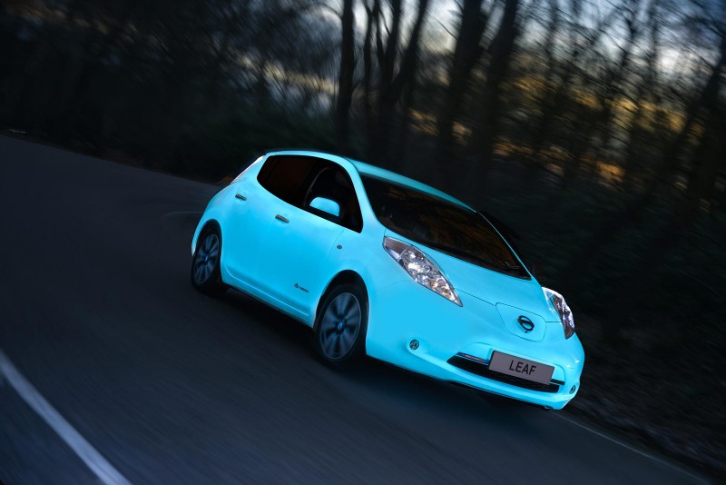 Nissan LEAF glow-in-the-dark